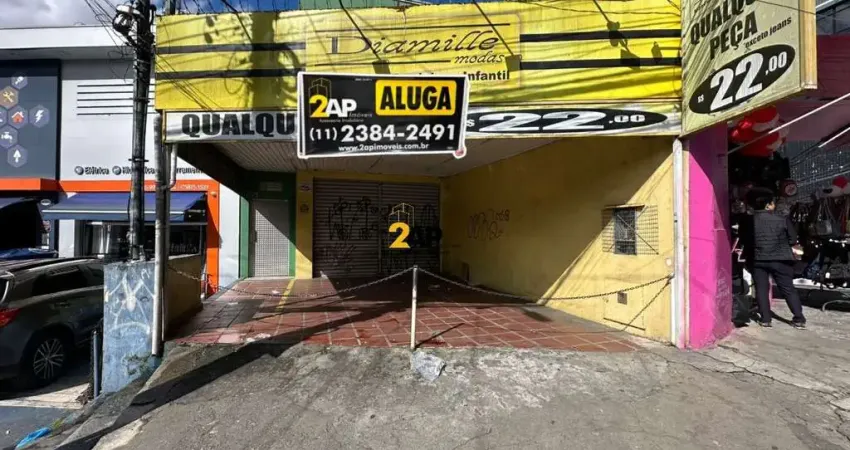 Salão Comercial para Locação com 90m2 por R$ 8.000,00 no Capão Redondo : 1 sala, 1 banheiro, 2 vagas