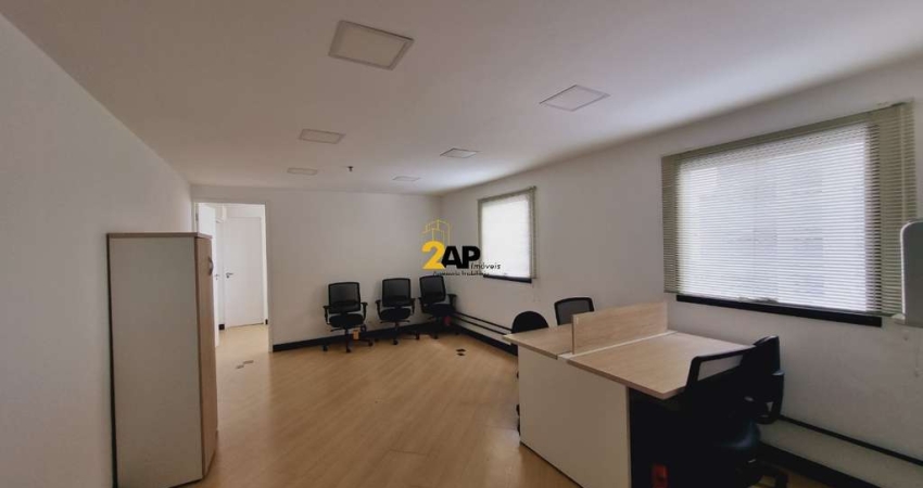 Sala Comercial para Locação em Moema, São Paulo-SP: 6 Banheiros, 3 Vagas, 124m².