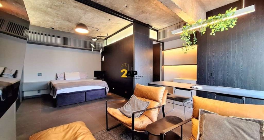 Apartamento para locação no Brooklin, São Paulo-SP: 1 quarto, 1 sala, 1 banheiro, 1 vaga de garagem - 49m².
