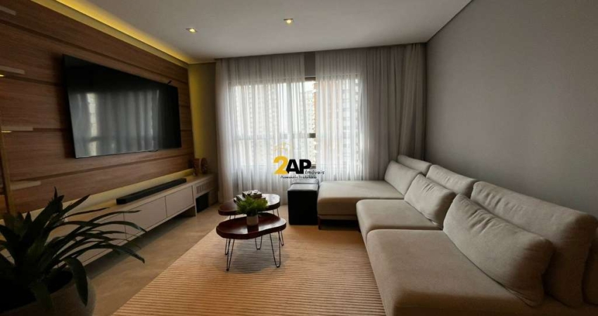 Apartamento de 74m² à venda ou locação no Panamby: 2 quartos, 1 suíte, 2 vagas de garagem.