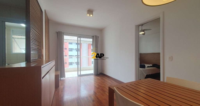 Apartamento para Locação na Cidade Monções, São Paulo-SP: 1 Quarto, 1 Suíte, 1 Banheiro, 1 Vaga de Garagem, 47 m² de Área.