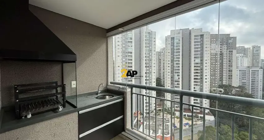 Apartamento com churrasqueira na varanda , dois dormitórios sendo uma suíte, Na Vila Andrade
