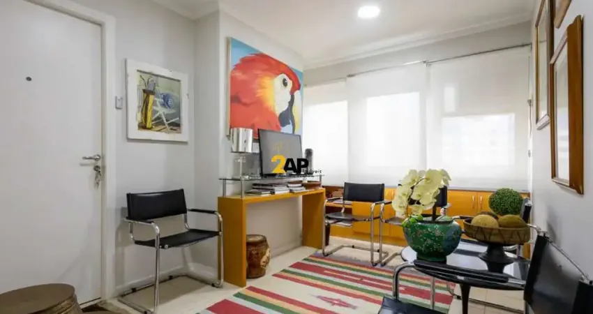 Locação de sala comercial de 48m² no itaim bibi, são paulo-sp: 2 banheiros, 1 vaga de garagem.