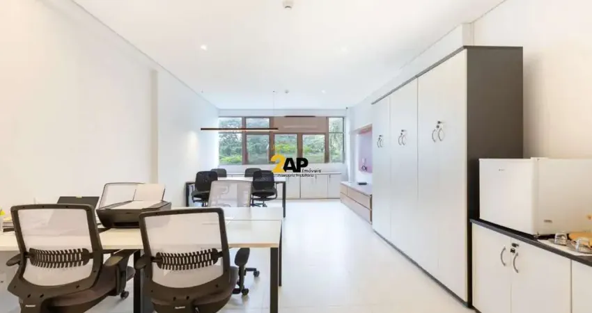 Sala comercial mobiliada para locação em são paulo-sp, jardim paulistano: 1 banheiro e 45m² de área