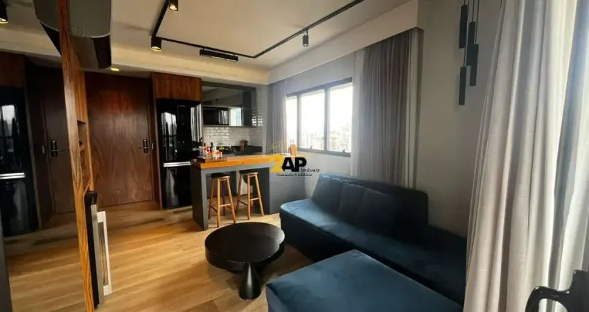 Studio mobiliado á venda com 49m², 1 quarto e 2 vagas - vila olímpia.