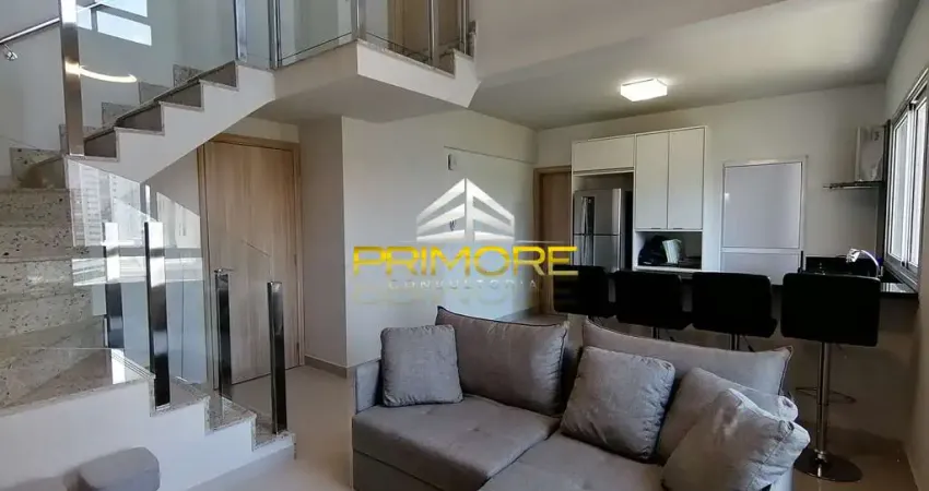 Locação apartamento mobiliado no vila da serra com lazer completo.