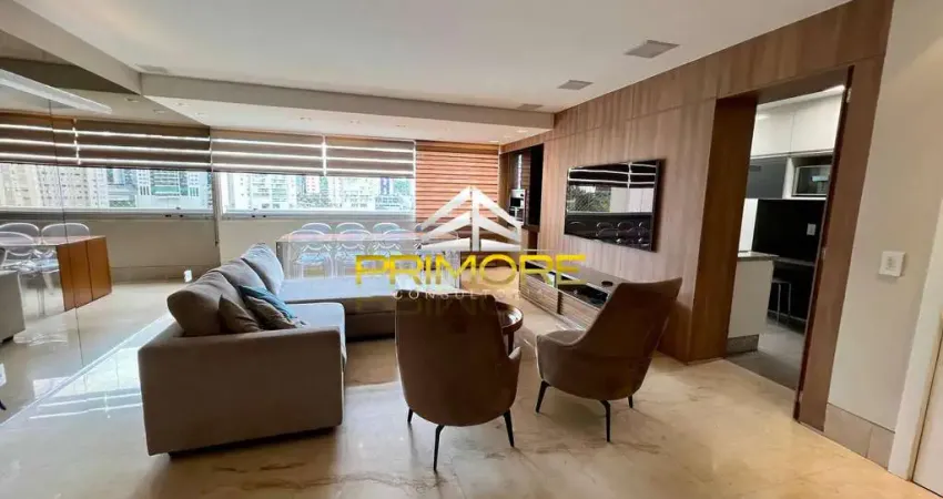 Aluguel de apartamento mobiliado vila da serra com 103m² e lazer completo