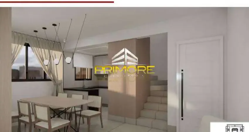 Cobertura duplex 3 quartos, com 153 m² no bairro coração eucarístico