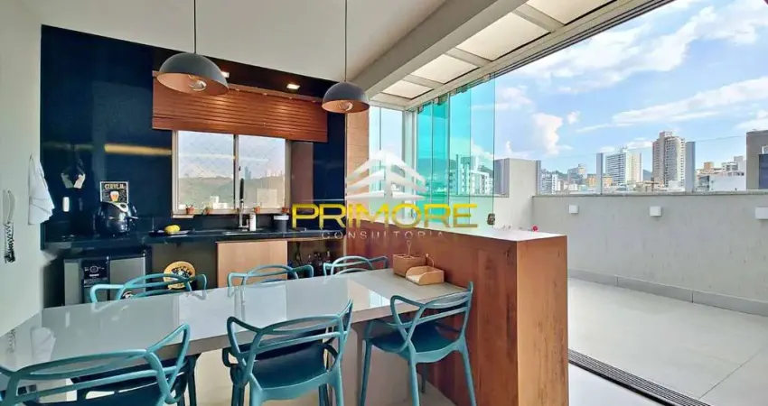 Venda cobertura gourmet, 3 quartos com vista definitiva no buritis.