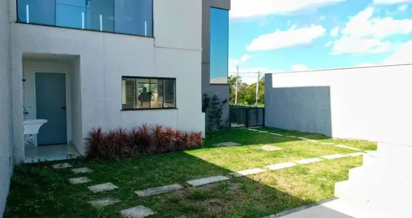 Casa de condomínio com piscina privativa, primeira locação, com 3 suítes em manilha - itaboraí/rj.