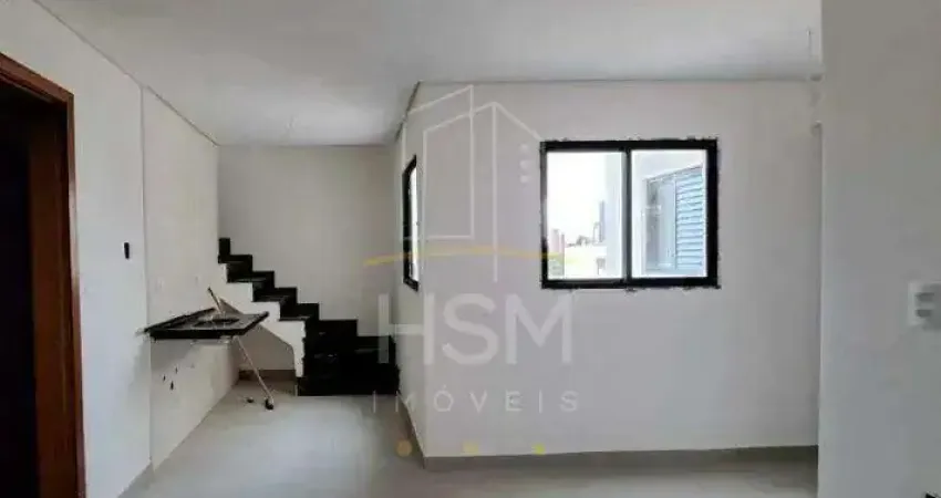 Cobertura para aluguel, 2 quartos, 1 vaga, vila scarpelli - santo andré/sp