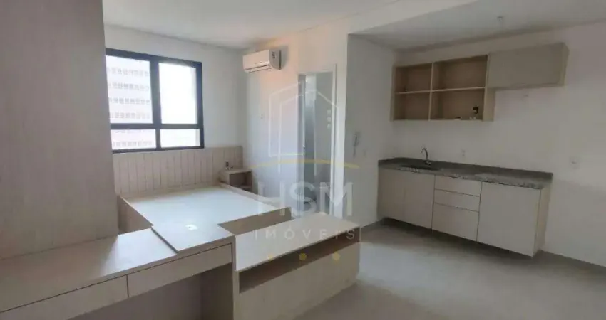 Apartamento mobiliado no centro de são bernardo do campo, 20 metros quadrados. ar condicionado