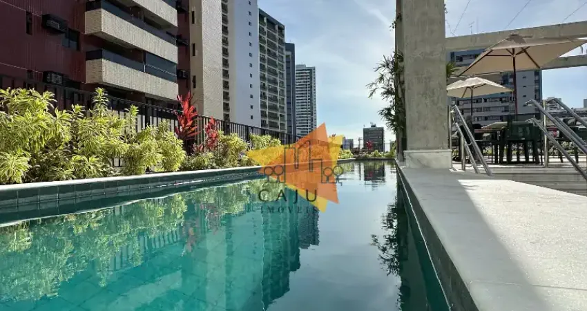 Studio para venda na beira rio 25m riverside prédio novo com armários