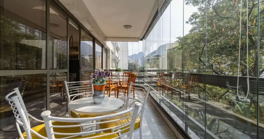 Apartamento 4 quartos, 2 suítes, varanda fechada na lagoa - 228m² - r$ 15.789/m²