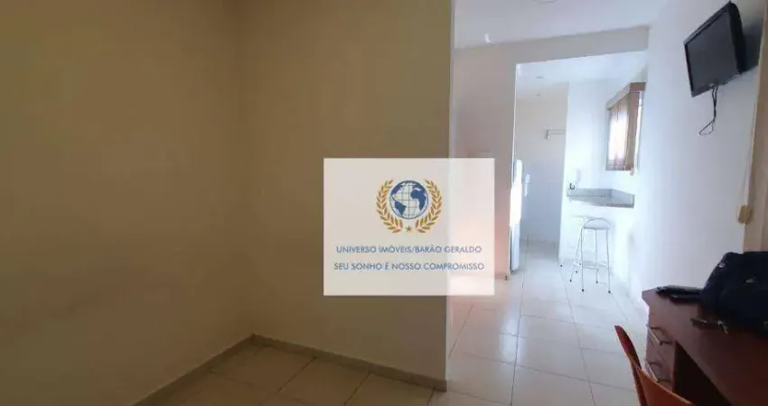 Kitnet com 1 dormitório para alugar, 25 m² por r$ 2.400,00/mês - jardim santa genebra ii (barão geraldo) - campinas/sp