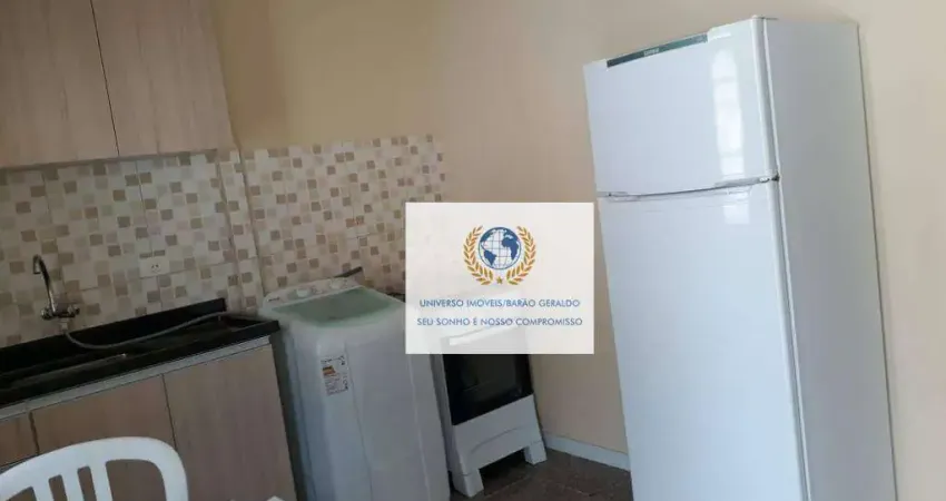 Kitnet com 1 dormitório para alugar, 25 m² por r$ 1.700,00/mês - jardim josé martins - campinas/sp