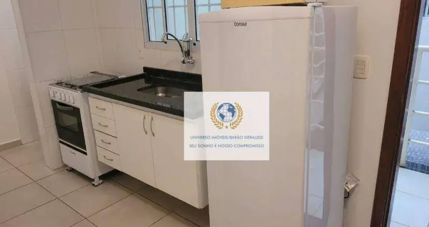 Kitnet com 1 dormitório para alugar, 25 m² por r$ 2.300,00/mês - cidade universitária - campinas/sp