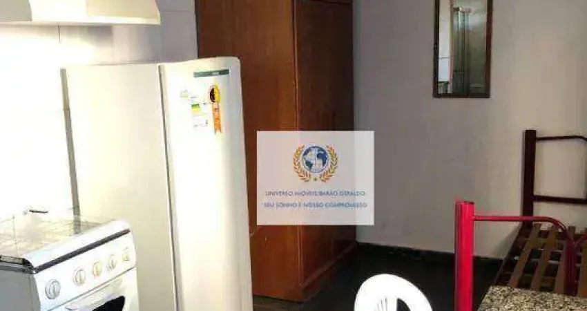 Kitnet com 1 dormitório para alugar, 25 m² por r$ 1.600,00/mês - cidade universitária - campinas/sp