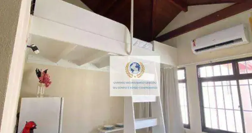 Kitnet com 1 dormitório para alugar, 18 m² por r$ 2.440,00/mês - parque das universidades - campinas/sp