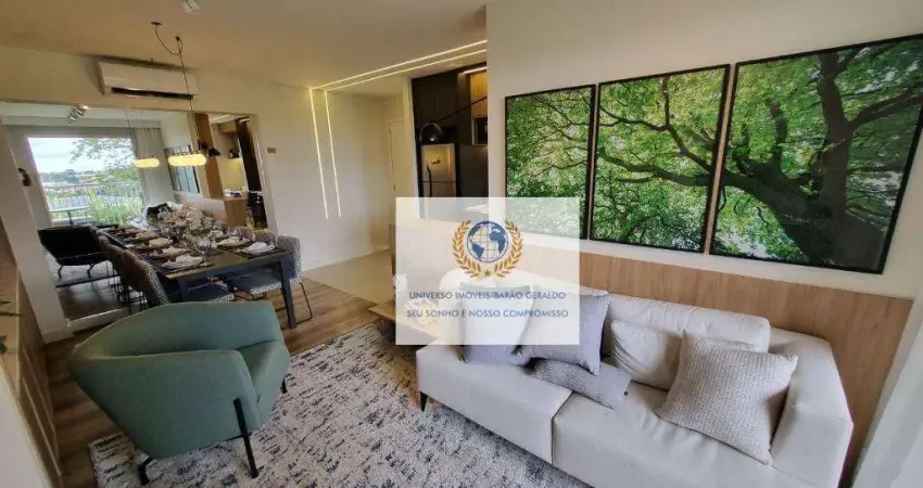 Apartamento com 3 dormitórios à venda, 74 m² por r$ 830.515,00 - loteamento residencial vila bella dom pedro - campinas/sp