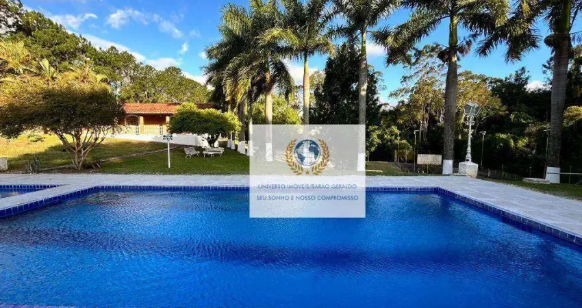 Chácara com 6 dormitórios à venda, 22538 m² por r$ 2.200.000,00 - parque da grama - indaiatuba/sp