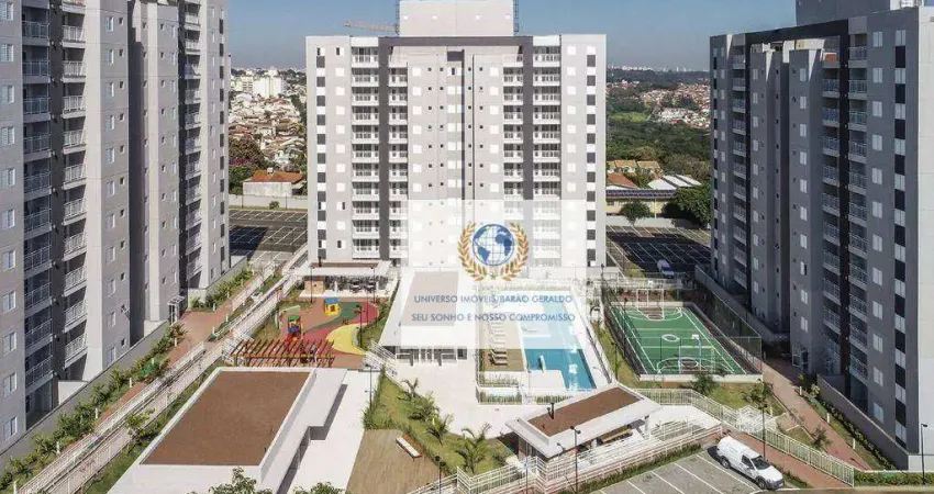 Apartamento com 2 dormitórios à venda, 57 m² por r$ 669.000,00 - parque rural fazenda santa cândida - campinas/sp
