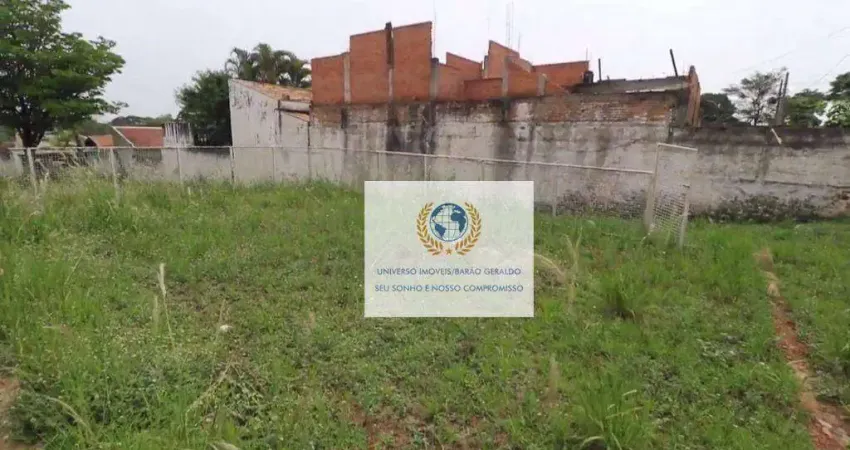 Terreno à venda, 672 m² por r$ 550.000,00 - bosque de barão geraldo - campinas/sp