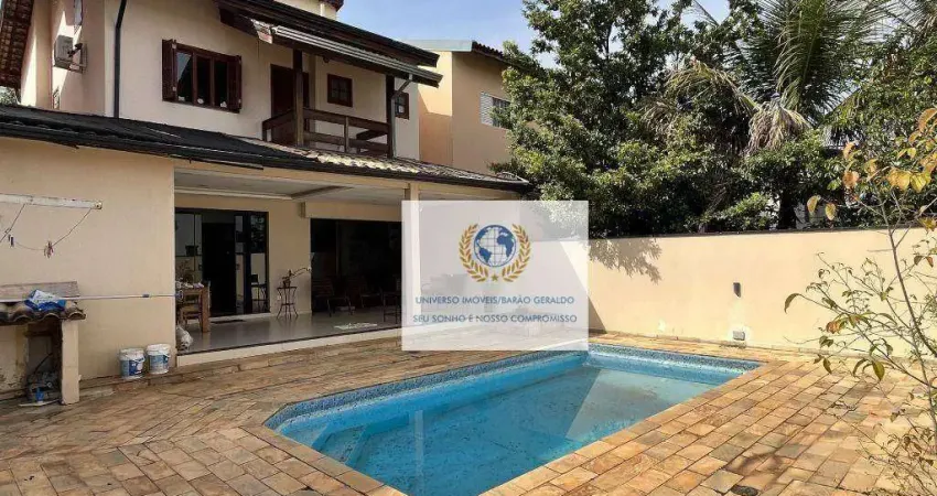 Casa com 3 dormitórios à venda, 220 m² por r$ 1.450.000,00 - mansões santo antônio - campinas/sp