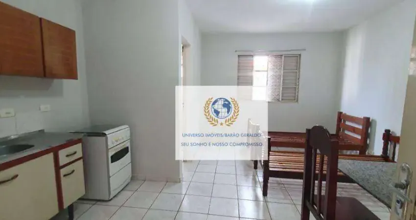 Kitnet com 1 dormitório para alugar, 25 m² por r$ 1.700,00/mês - jardim santa genebra ii (barão geraldo) - campinas/sp