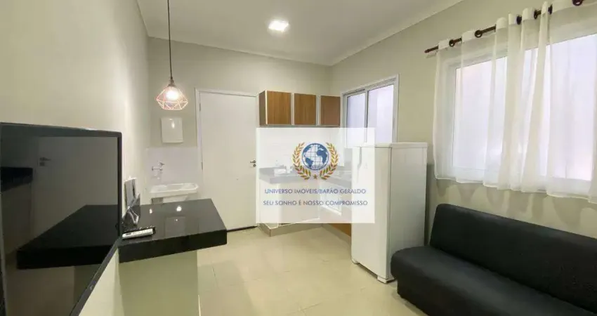 Kitnet com 1 dormitório para alugar, 50 m² por r$ 2.800,00/mês - cidade universitária - campinas/sp