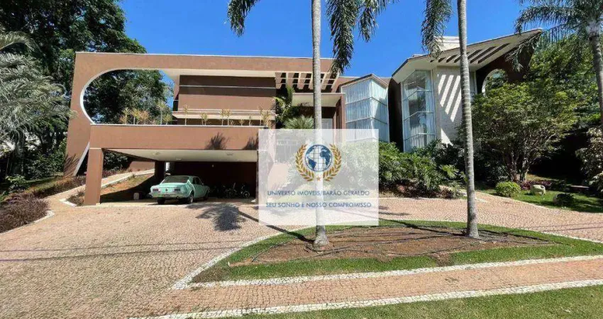 Casa com 4 dormitórios para alugar, 630 m² por r$ 29.900,00/mês - alphaville - campinas/sp