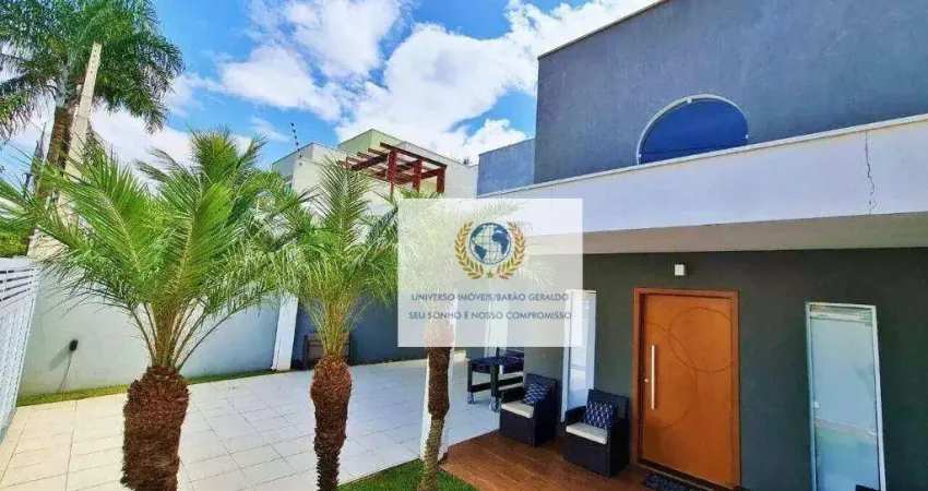 Casa com 3 dormitórios à venda, 180 m² por r$ 1.050.000,00 - residencial terras do barão - campinas/sp