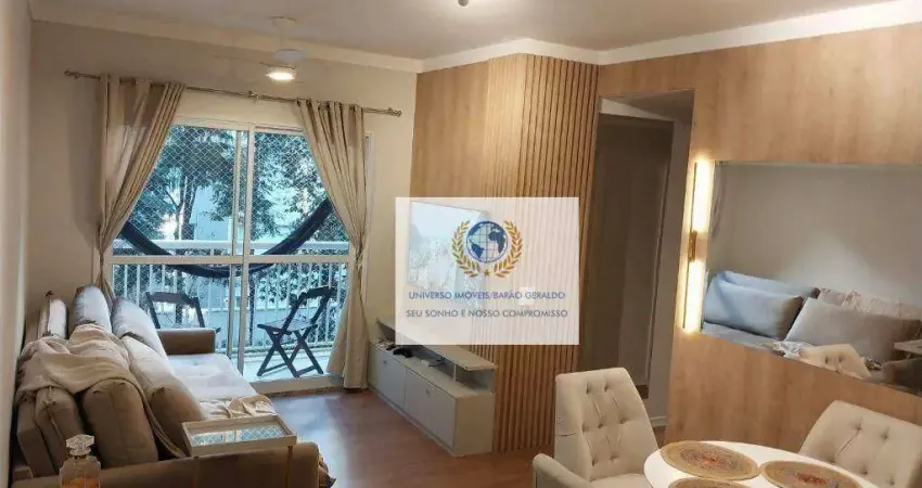 Apartamento com 3 dormitórios à venda, 70 m² por r$ 560.000,00 - morumbi - paulínia/sp