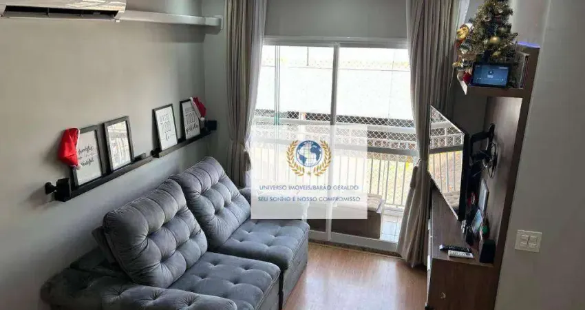 Apartamento com 3 dormitórios à venda, 69 m² por r$ 550.000,00 - morumbi - paulínia/sp
