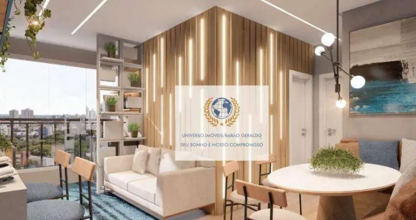 Apartamento com 1 dormitório à venda, 35 m² por r$ 420.000,00 - parque rural fazenda santa cândida - campinas/sp