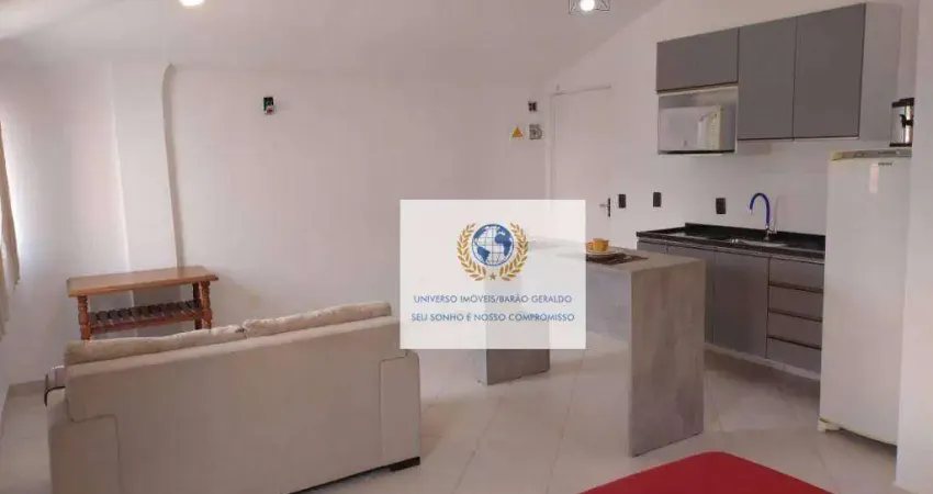 Apartamento com 1 dormitório para alugar, 20 m² por r$ 2.800,00/mês - cambuí - campinas/sp