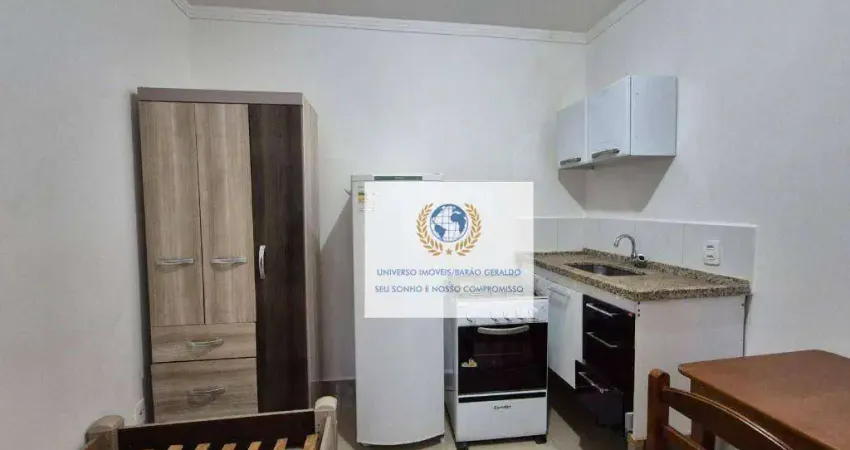 Kitnet com 1 dormitório para alugar, 20 m² por r$ 1.580,00/mês - cidade universitária - campinas/sp