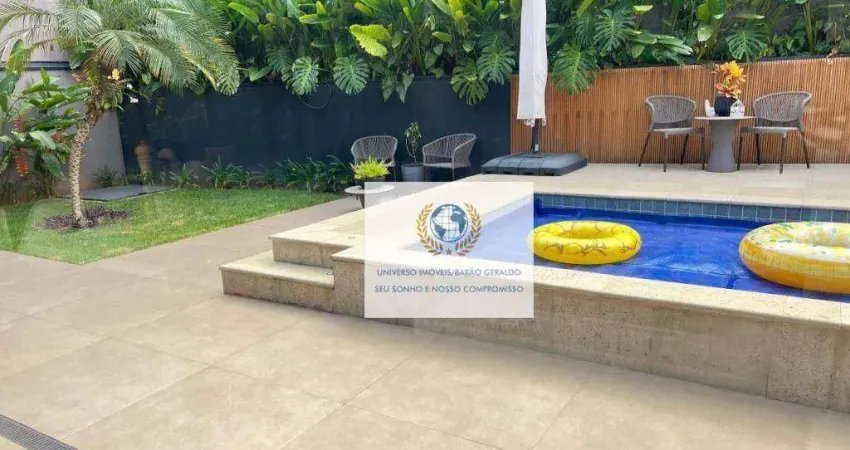 Casa com 4 dormitórios à venda, 275 m² por r$ 2.990.000,00 - loteamento parque dos alecrins - campinas/sp