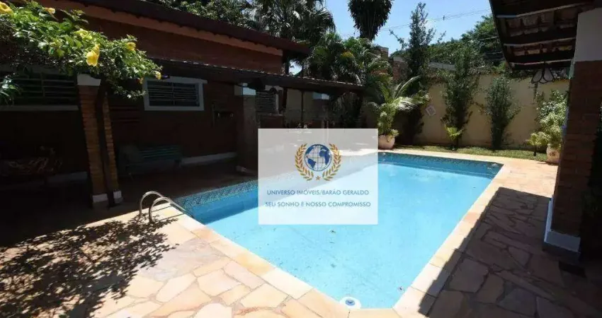 Casa com 4 dormitórios à venda, 353 m² por r$ 2.200.000,00 - jardim novo barão geraldo - campinas/sp