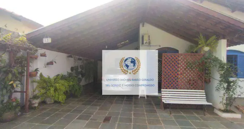 Casa térrea de esquina em barão geraldo, campinas 3 dorm, 4 vagas.