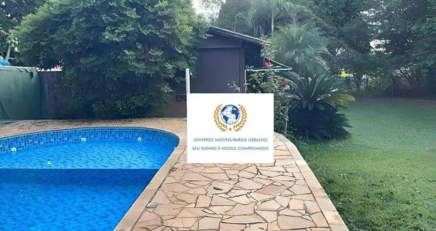 Chácara com 1 dormitório à venda, 1250 m² por r$ 640.000,00 - village campinas - campinas/sp