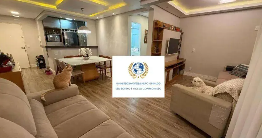 Apartamento com 1 dormitório à venda, 76 m² por r$ 780.000,00 - chácara da barra - campinas/sp