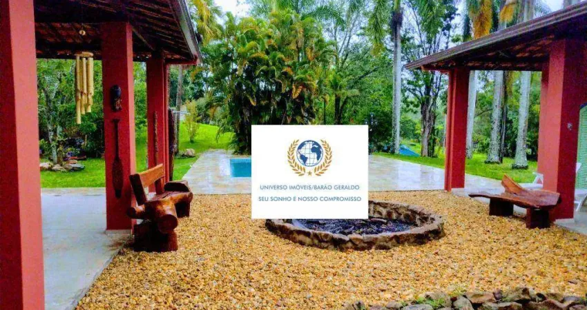 Chácara com 3 dormitórios à venda, 20000 m² por r$ 3.200.000,00 - sousas - campinas/sp