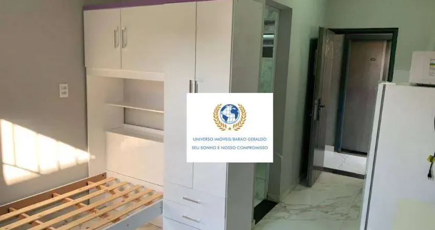 Kitnet com 1 dormitório para alugar, 25 m² por r$ 2.080,00/mês - cidade universitária - campinas/sp