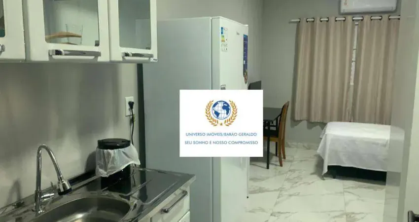 Kitnet com 1 dormitório para alugar, 25 m² por r$ 2.280,00/mês - cidade universitária - campinas/sp