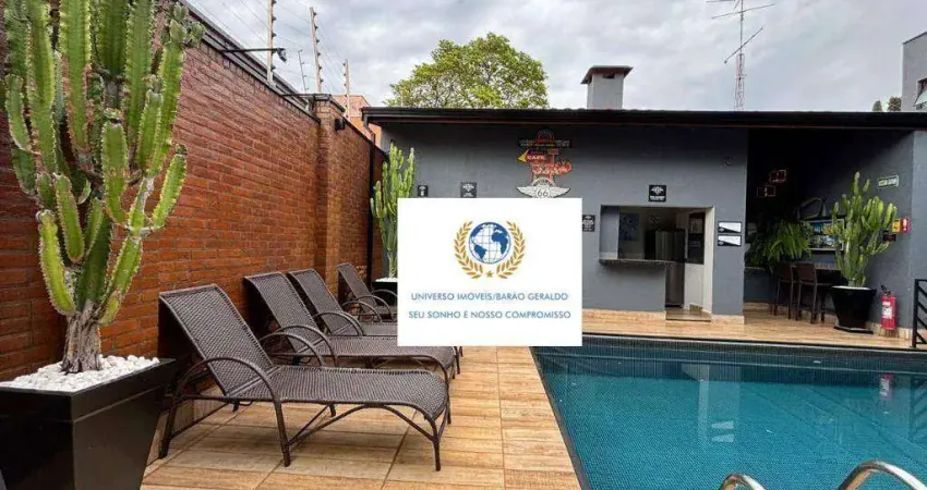 Apartamento com 1 dormitório para alugar, 24 m² por r$ 2.800,00/mês - cidade universitária - campinas/sp