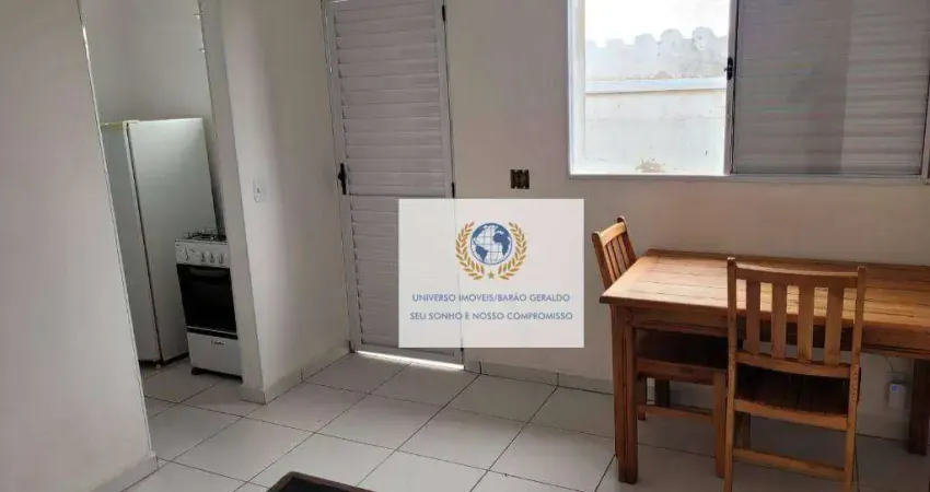 Kitnet com 1 dormitório para alugar, 17 m² por r$ 1.100,00/mês - cidade universitária - campinas/sp