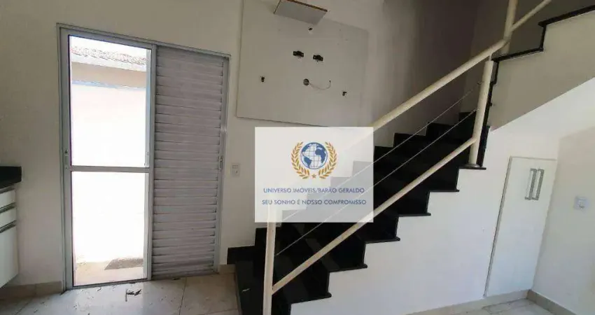 Kitnet com 1 dormitório para alugar, 30 m² por r$ 2.350,00/mês - parque rural fazenda santa cândida - campinas/sp