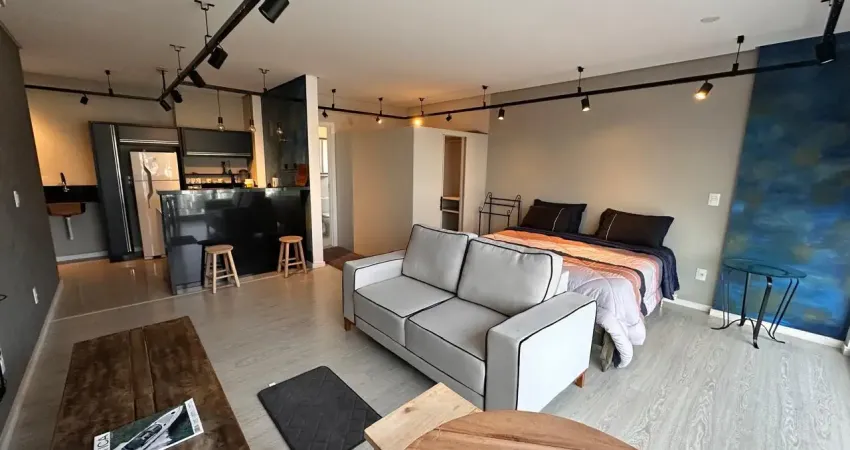Loft totalmente mobiliado no bairro fazenda, com ótima localização