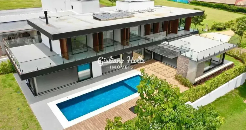 Casa para venda em porto feliz, fazenda alvorada, 6 dormitórios, 6 suítes, 8 banheiros, 4 vagas